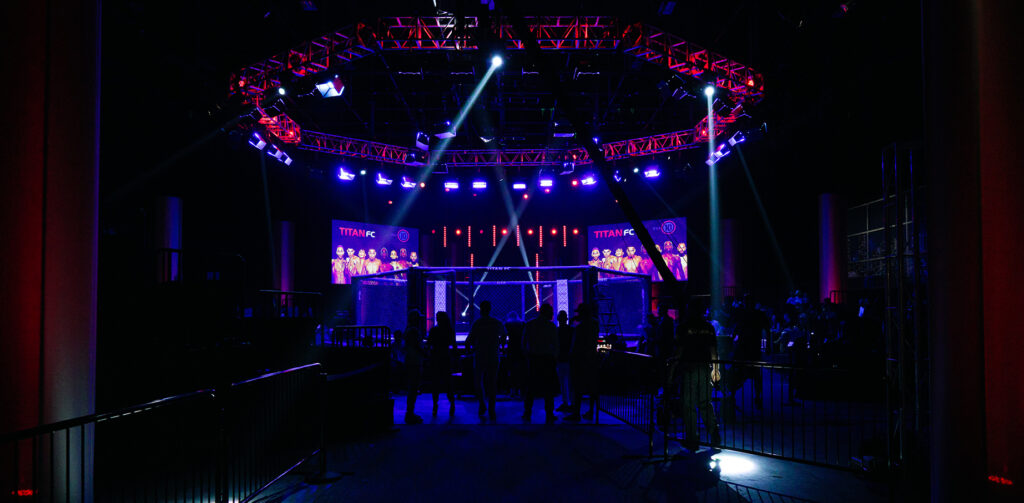 Titan FC 79 MMA Cage at FLXcast Arena Eagle FC UFC Fight Pass photo by klxxblatt